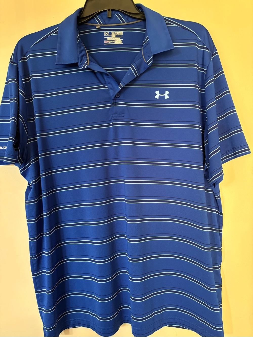 Under Armour Men’s Royal Blue Striped Performance Polo